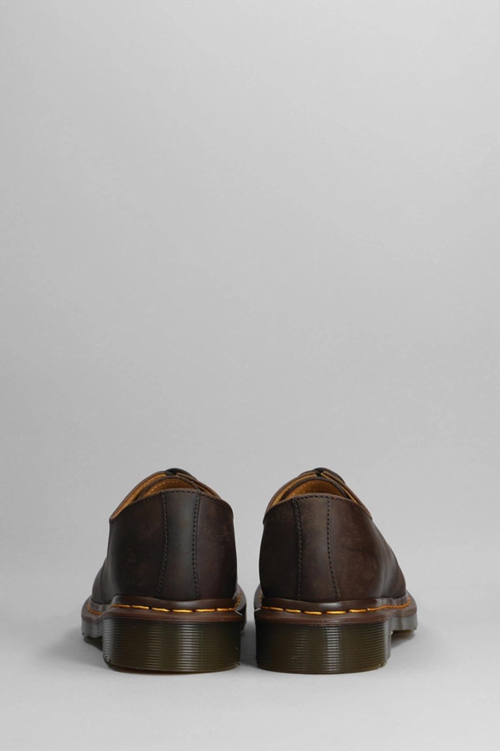 DR. MARTENS' 1461 Crazy Horse Leather Oxford Shoes In Brown Product Image