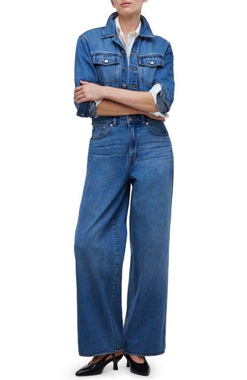 Madewell Denim Wide-Leg Coverall Jumpsuit in Byrne Wash (Byrne Wash) Women's Jeans Product Image