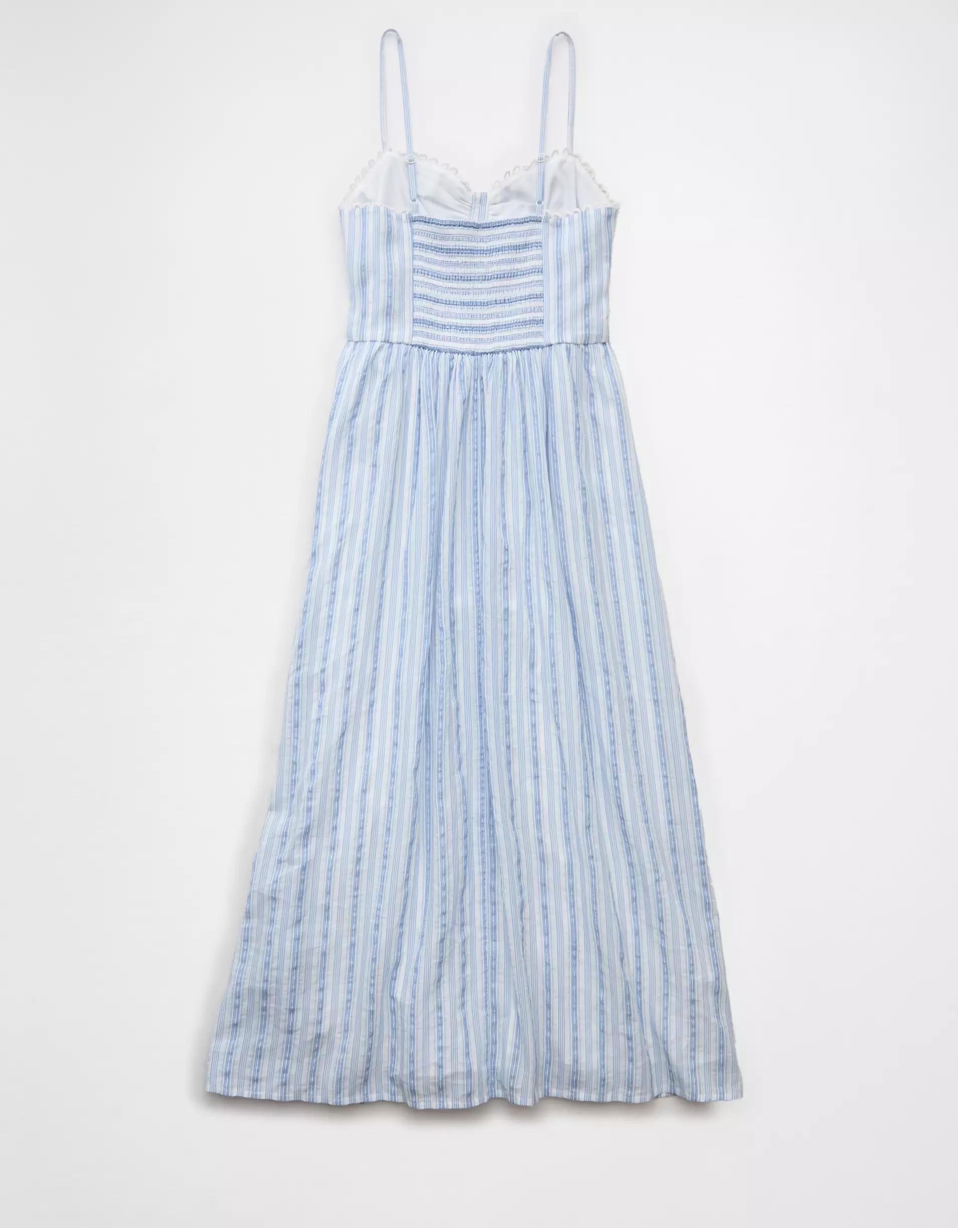 AE Catie Corset Button-Up Midi Dress Women's Product Image