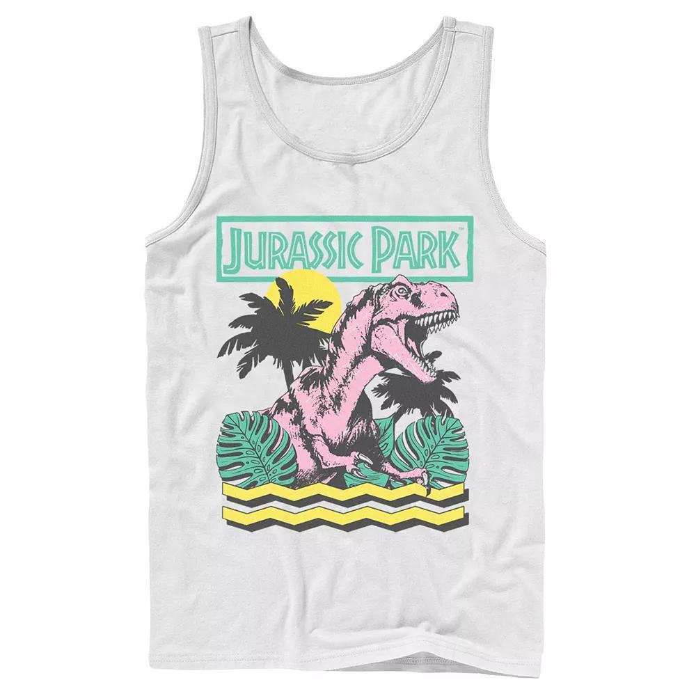 Mens Jurassic Park Vintage T-Rex Roar Retro Tank Top Product Image