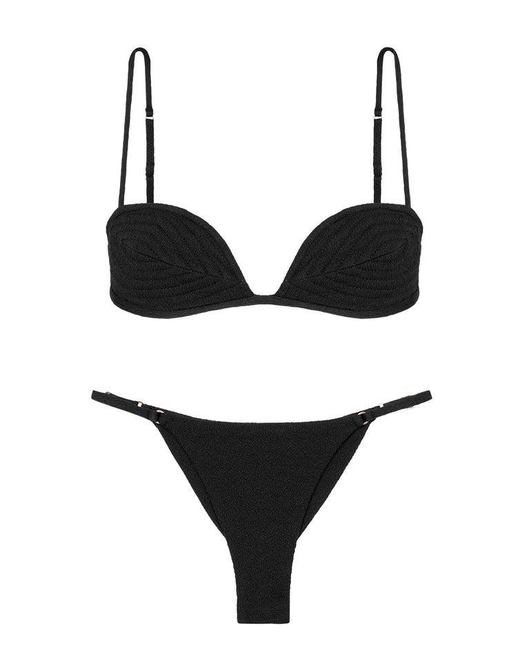 Firenze Emily Gabi Top - Black Product Image