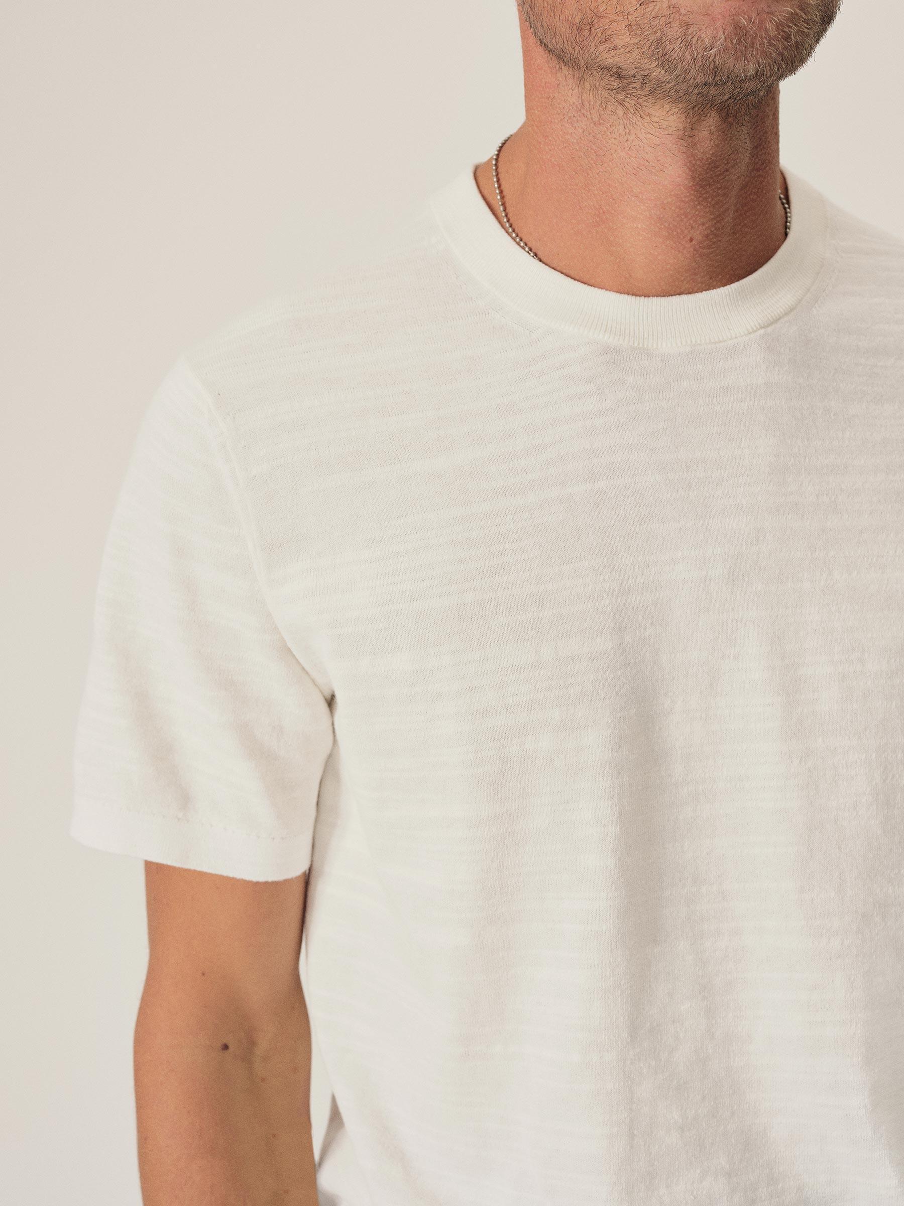 Ivory Avalon Knit Classic Tee Product Image