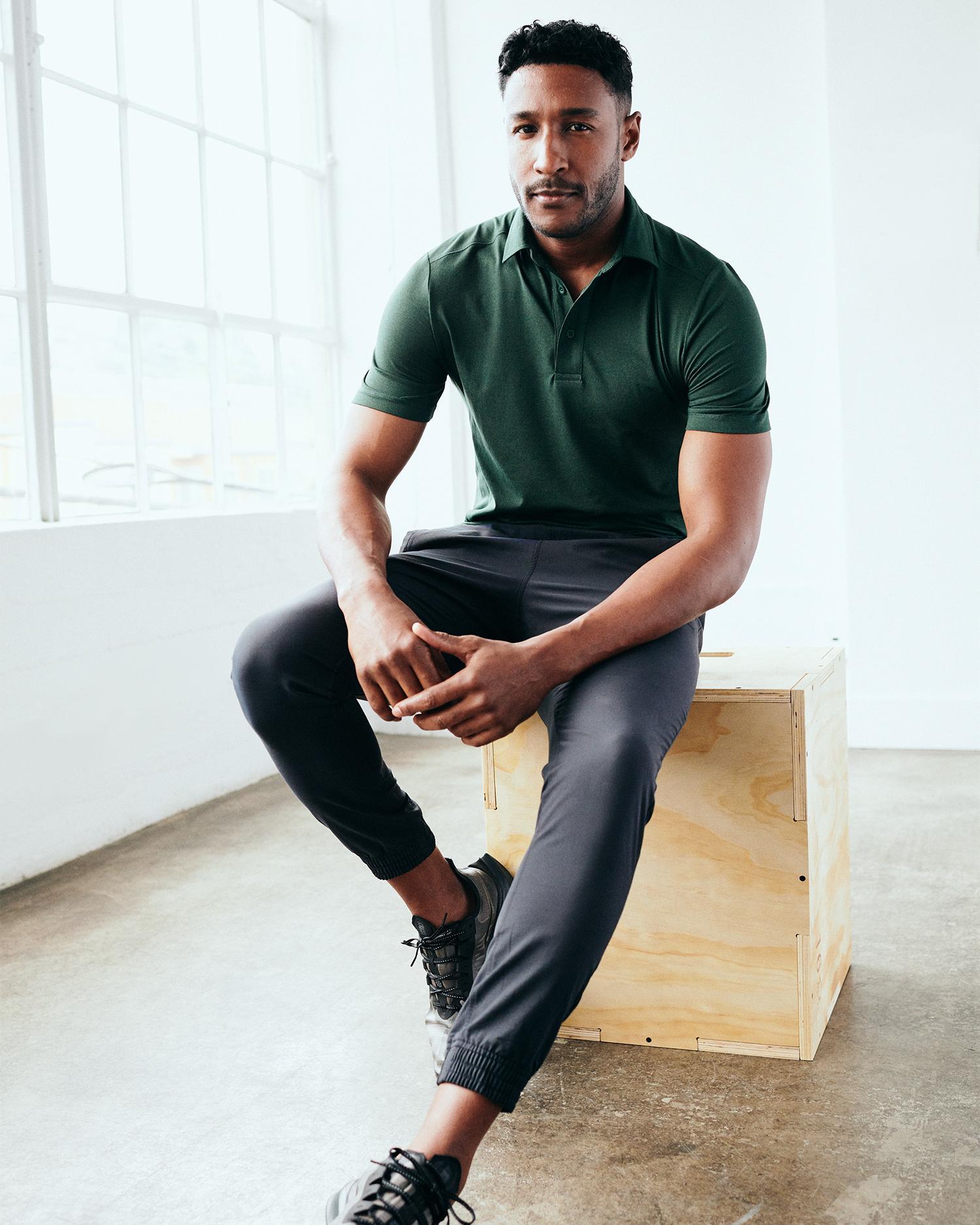 Quince | Men's Super Soft Performance Polo Shirt Flowknit Activewear, Size XL, Recycled Polyester Product Image
