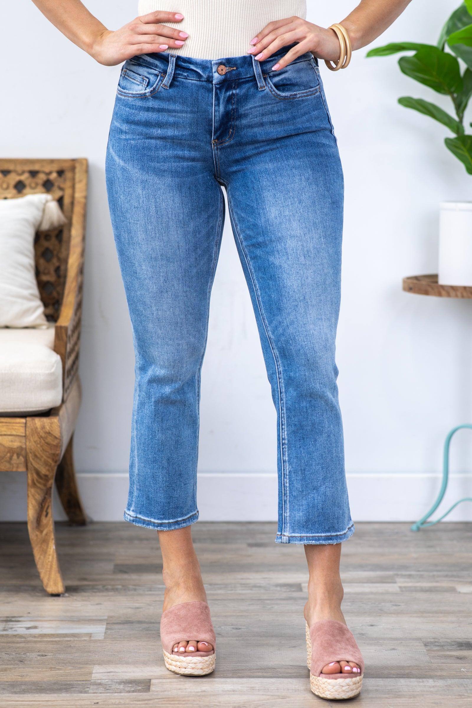 Vervet Mid Rise Kick Flare Jeans Product Image