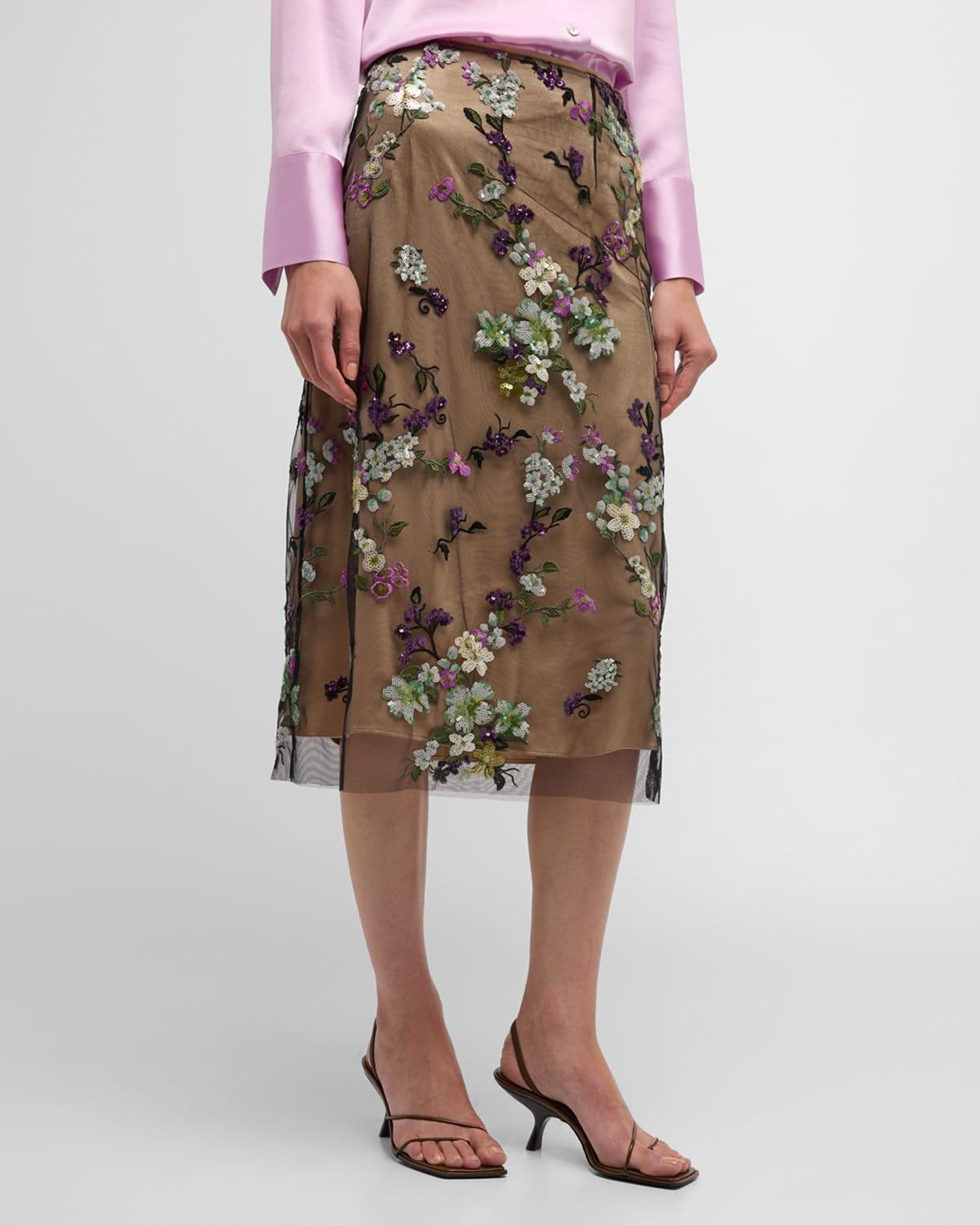 Vince Begonia Sequin Skirt (Dewberry) Women's Skirt Product Image