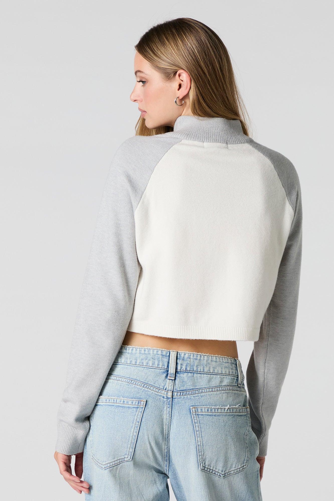 City Raglan Knit Quarter Zip Sweater Female Product Image