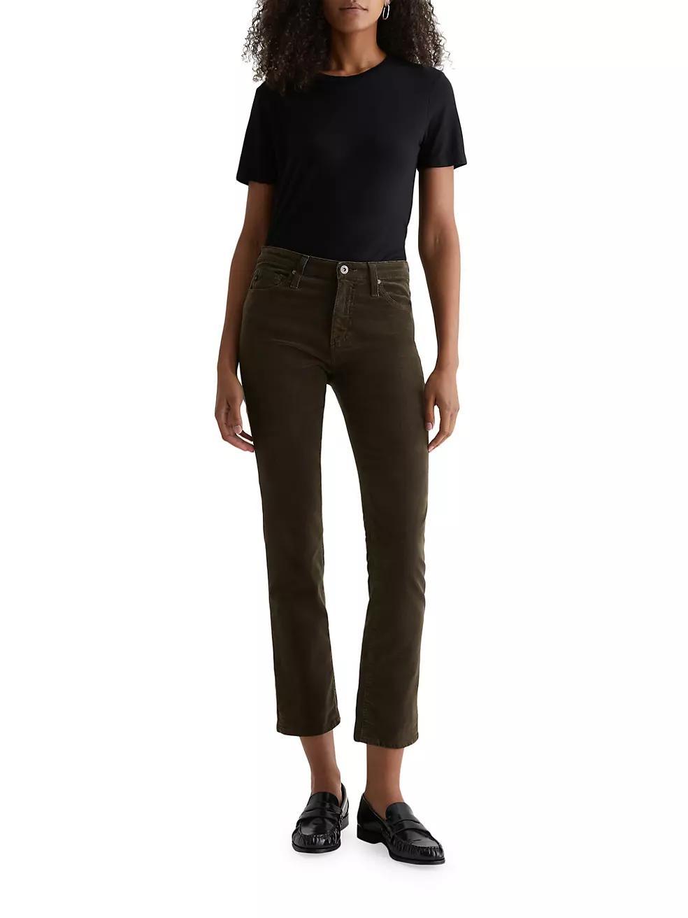 Mari Corduroy Straight-Leg Jeans Product Image