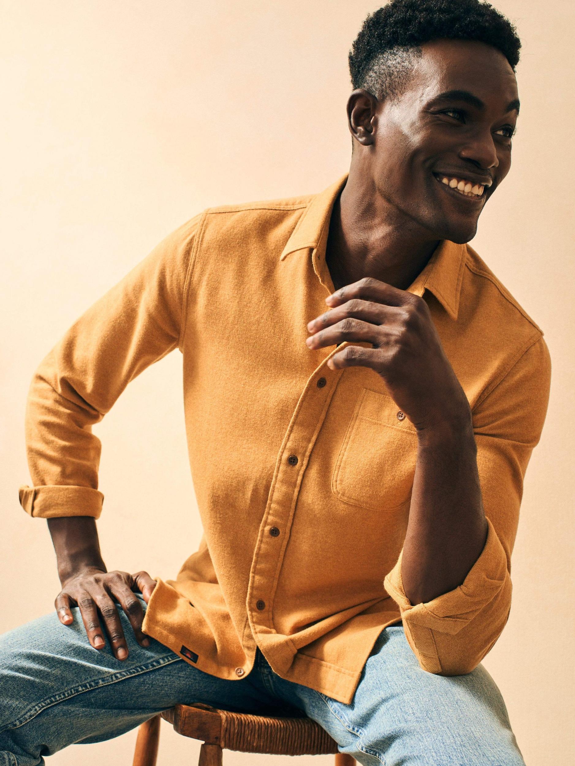 Super Brushed Flannel - Sierra Gold Male Product Image