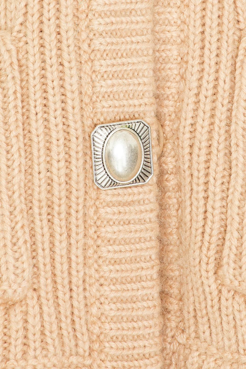 Gemstone Button Cardigan AREA Product Image