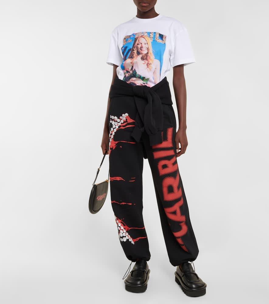 JW ANDERSON Carrie-print Short Sleeve T-shirt In Multicolor Product Image