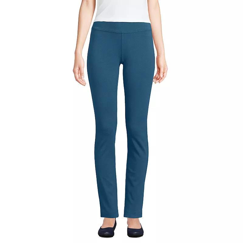 Women's Lands' End Starfish Slim-Cut Pull-On Pants, Size: Small, Evening Blue Product Image