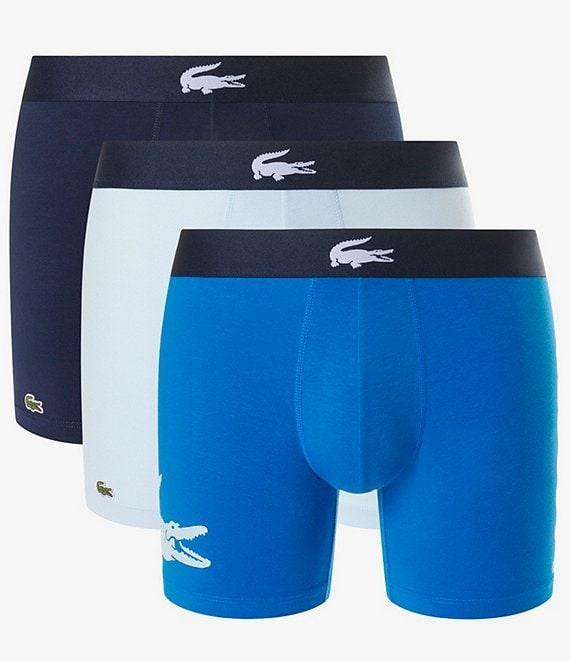 Lacoste Big Croc 5#double; Inseam Boxer Briefs 3-Pack Product Image
