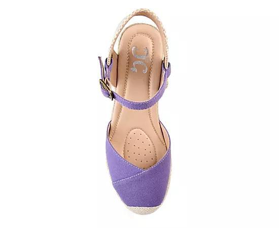 Journee Ashlyn Women's Wedges, Size: 9 Wide, Purple Product Image