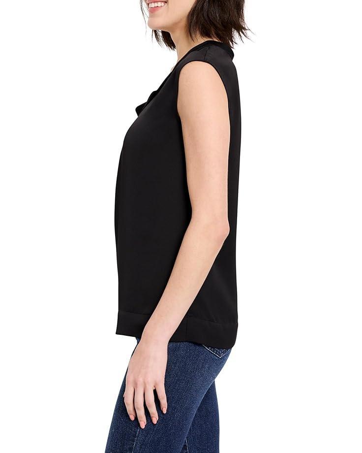 Sleeveless Blouse with Trim Product Image