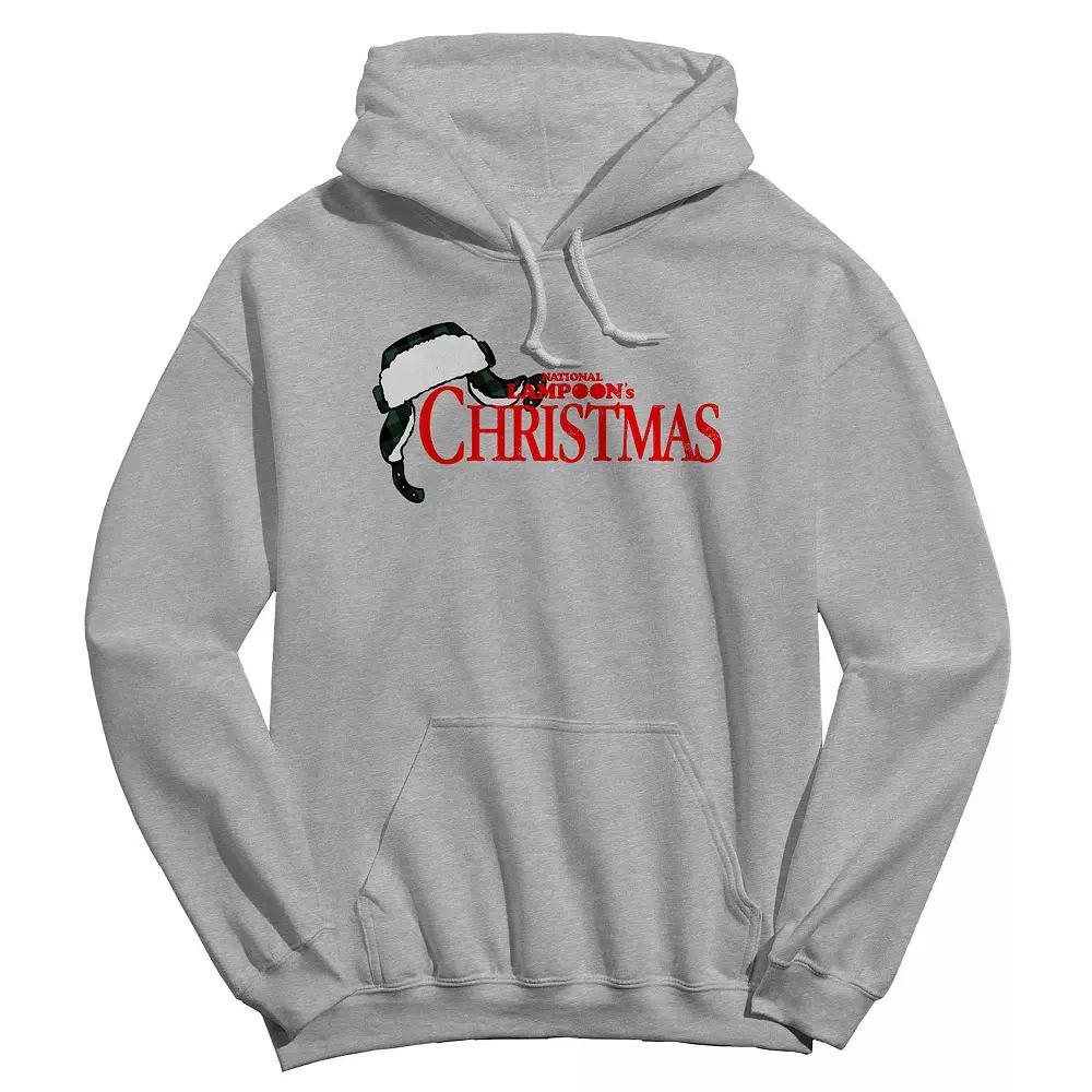 Men's National Lampoons Christmas Hat National Lampoon's Christmas Vacation Graphic Hoodie, Size: Medium, Sport Gray Product Image