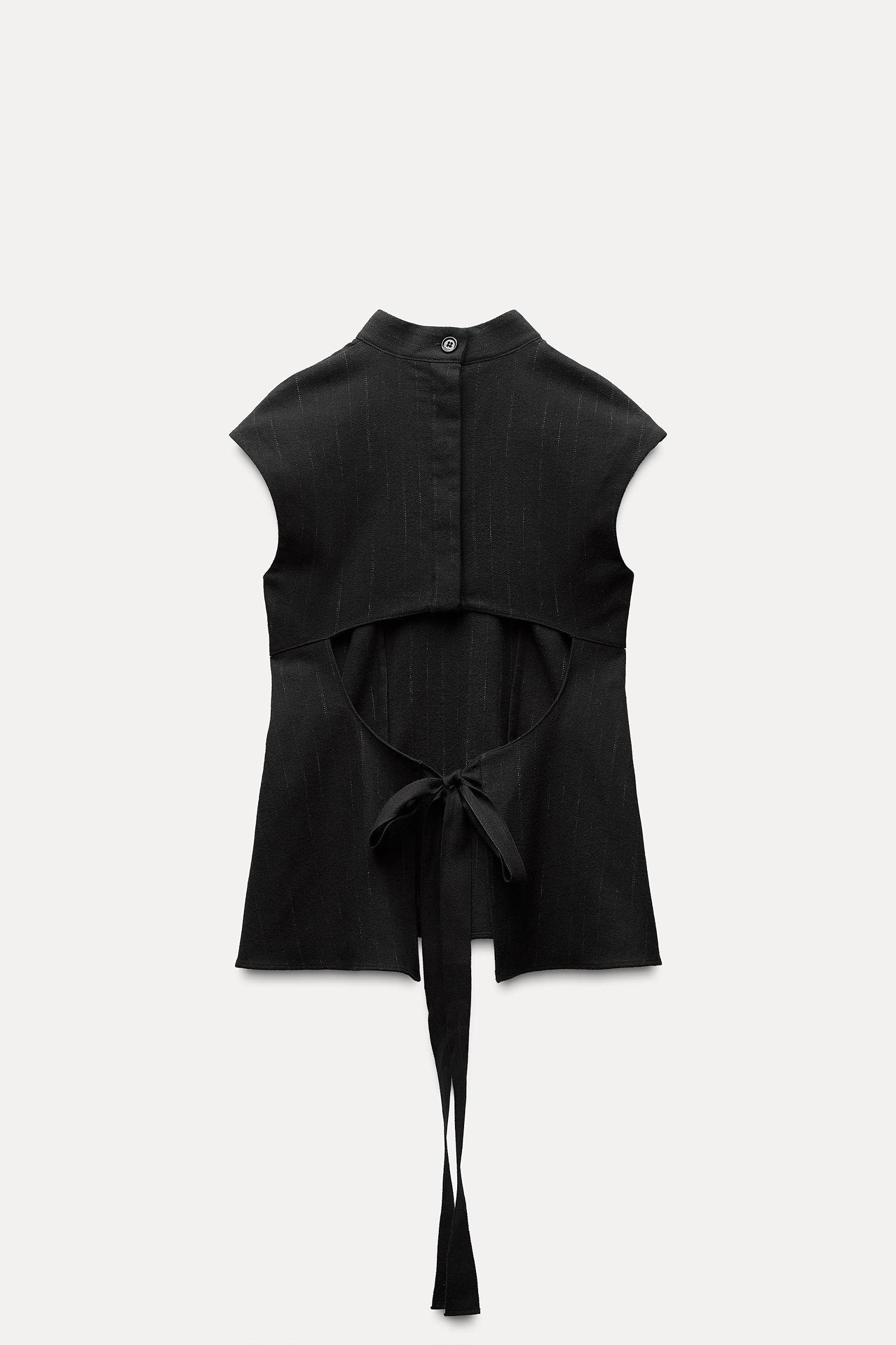 PINSTRIPE VEST TOP ZW COLLECTION Product Image