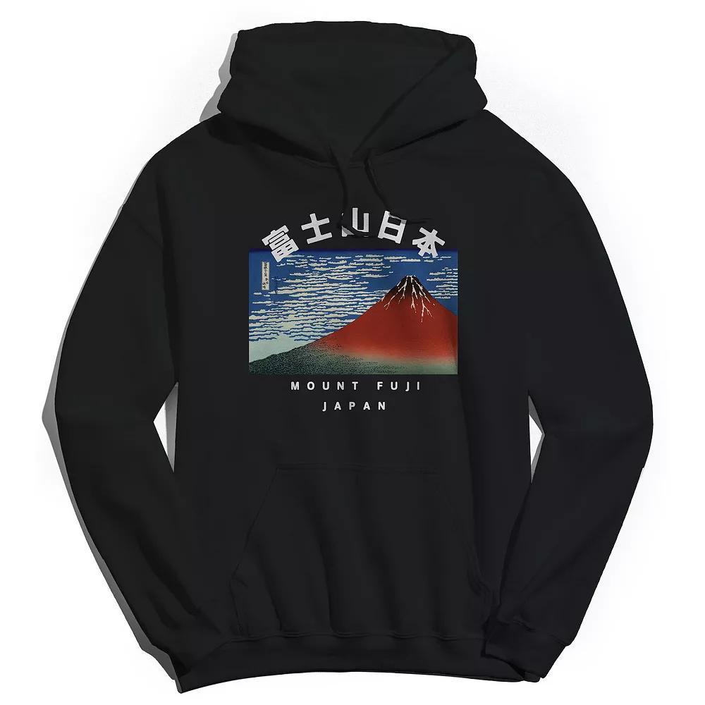 Men's Mount Fuji Hoodie, Size: XXL, Black Product Image