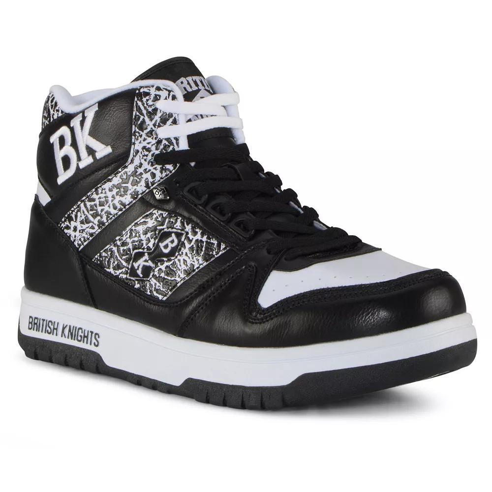 British Knights Kings SL Men's Sneakers, Size: 7.5, Black White El Product Image
