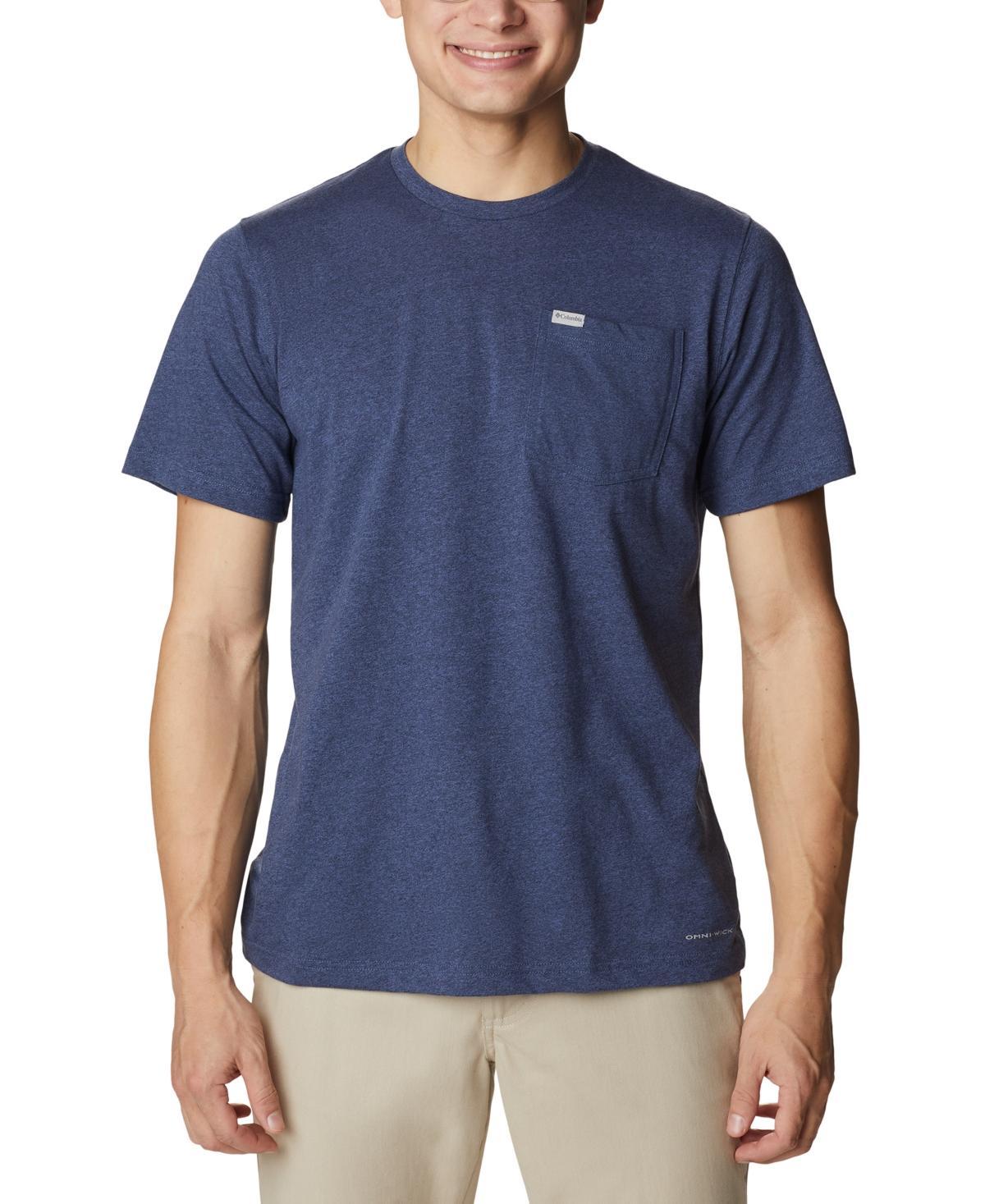 Men's Columbia Thistletown Hills™ Pocket Tee, Size: XL, Columbia Grey Grey Product Image