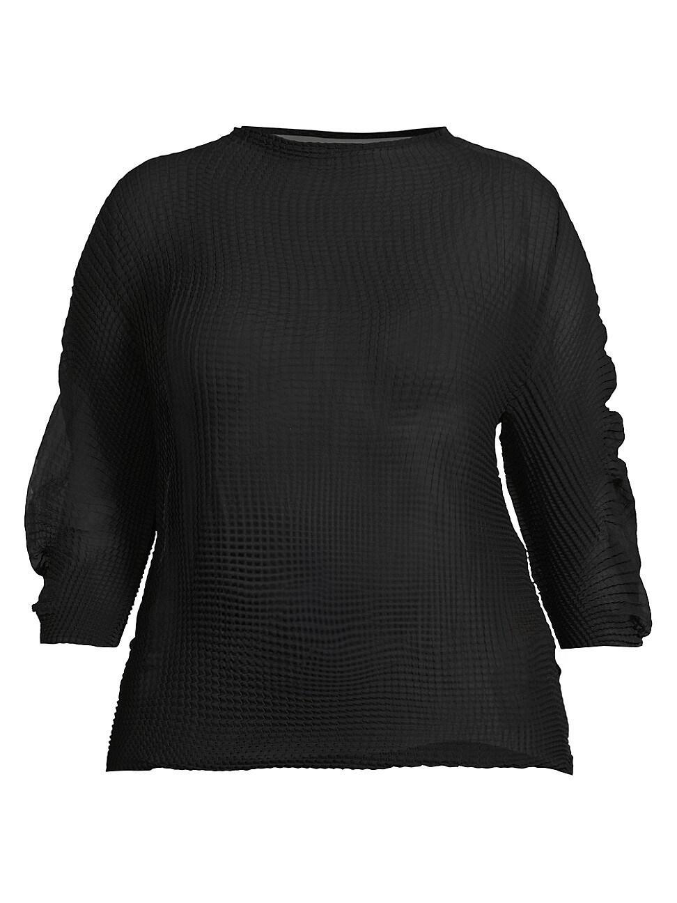 Womens Plus Ingrid Pleated Top Product Image