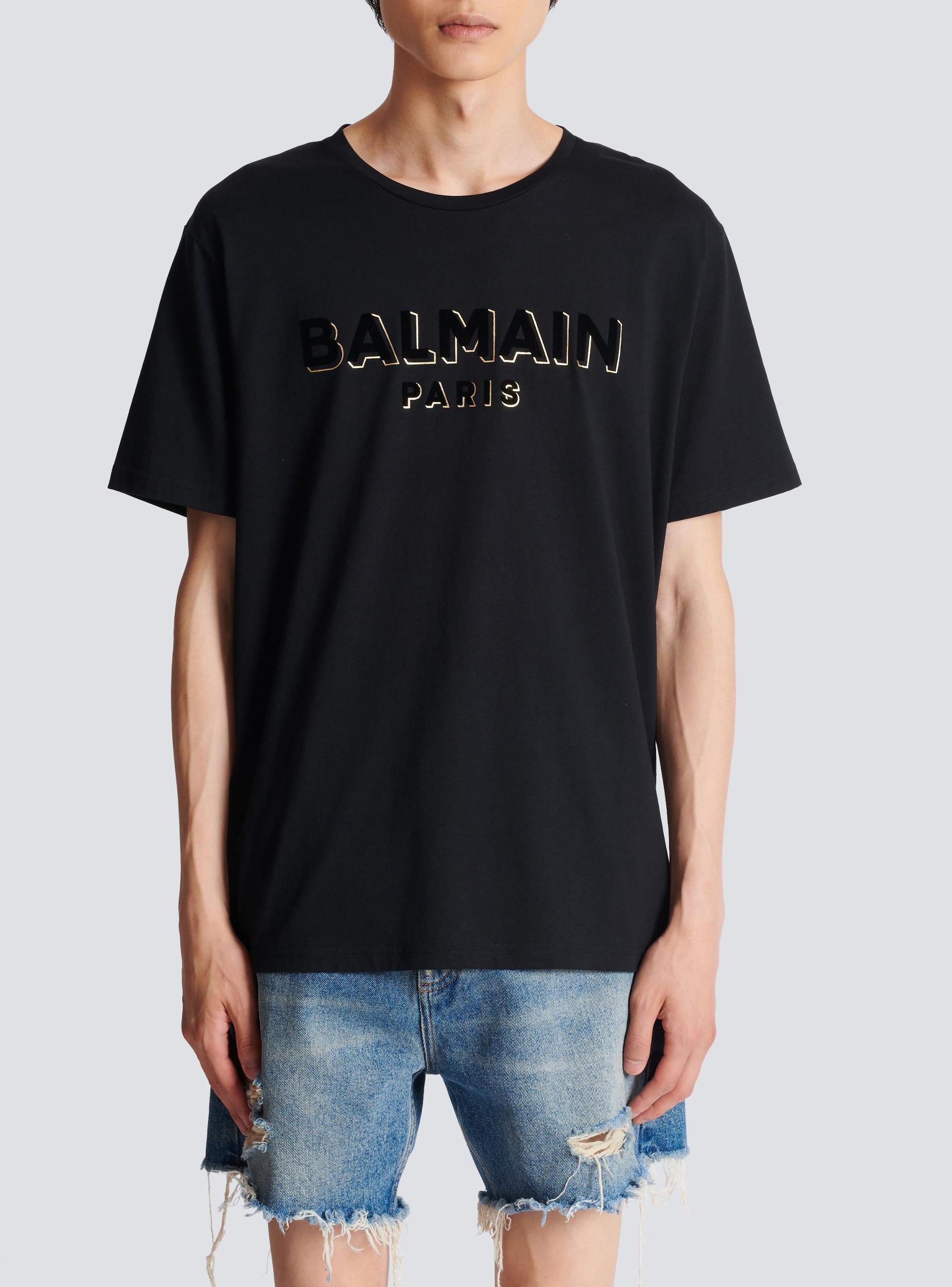 Metallic flocked Balmain T-shirt Product Image