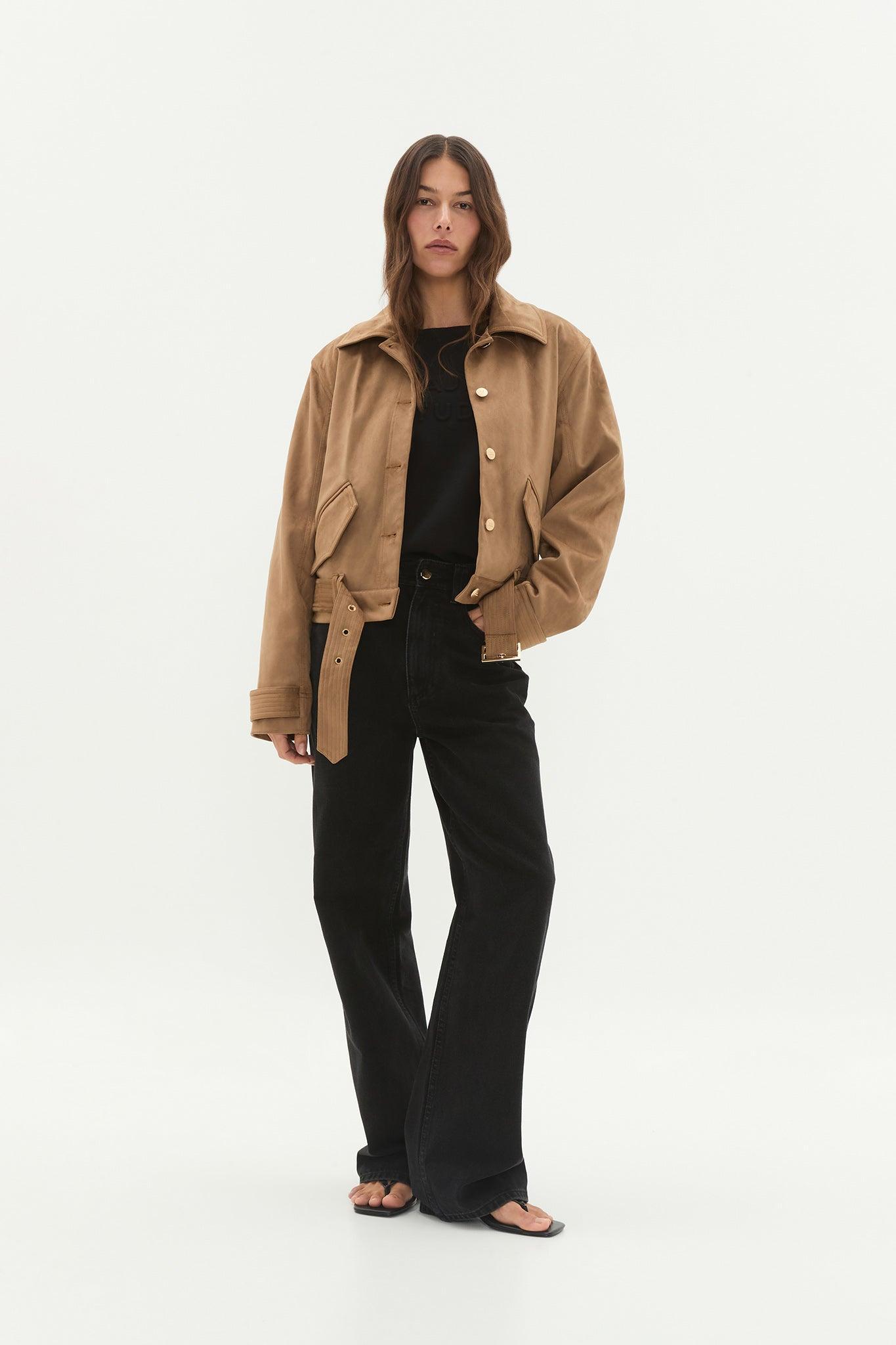 Calyx Vegan Suede Jacket Product Image