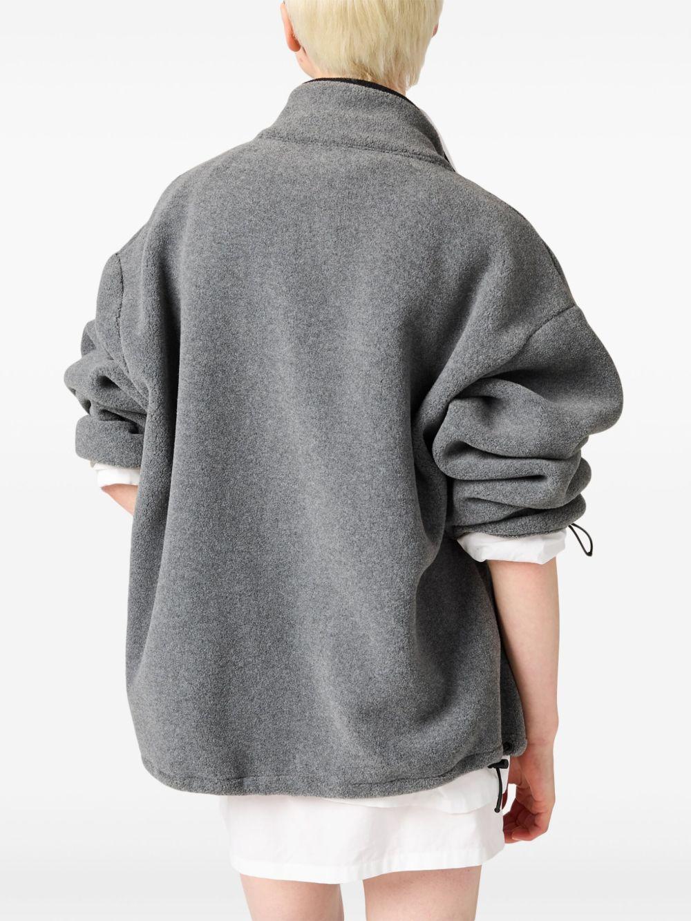 logo-embroidered fleece sweatshirt Product Image