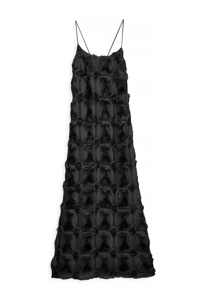 Rose Texture Slip Midi Dress Product Image