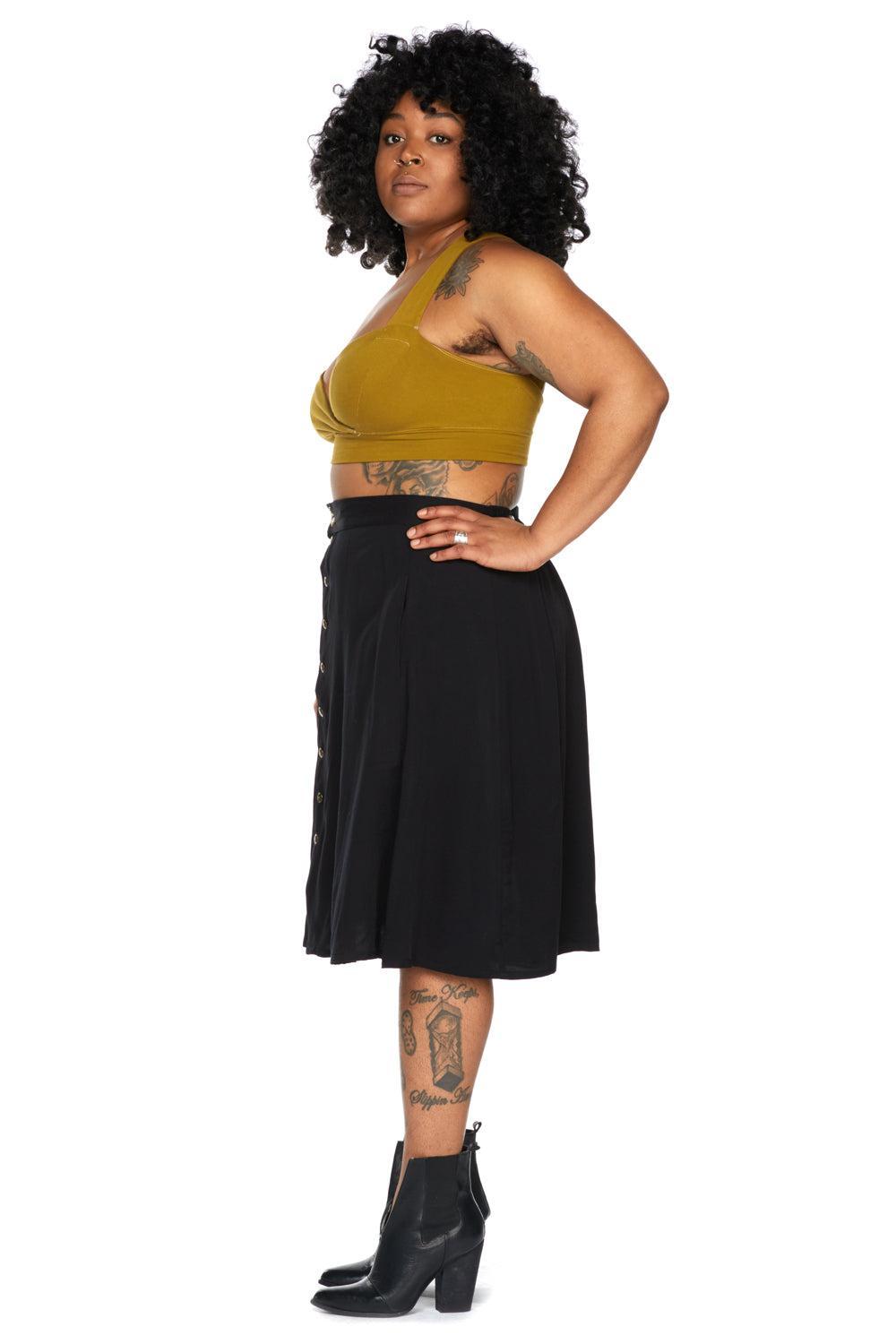 Bae Skirt in Black Challis Product Image