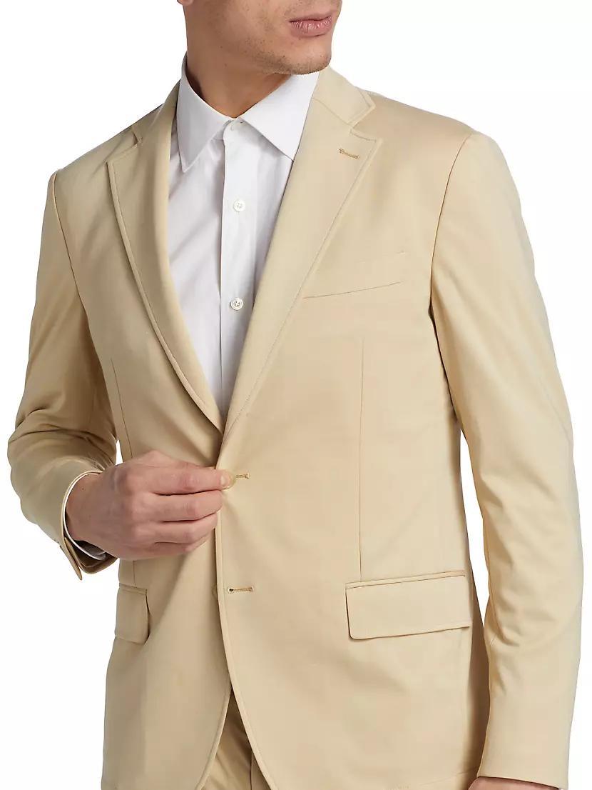 Slim-Fit Single-Breasted Knit Suit Product Image
