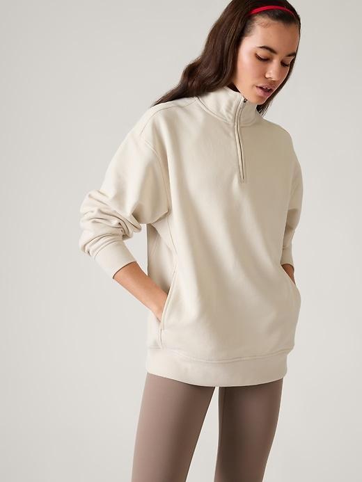 Power of She Forever Fleece 1/4 Zip Sweatshirt Product Image