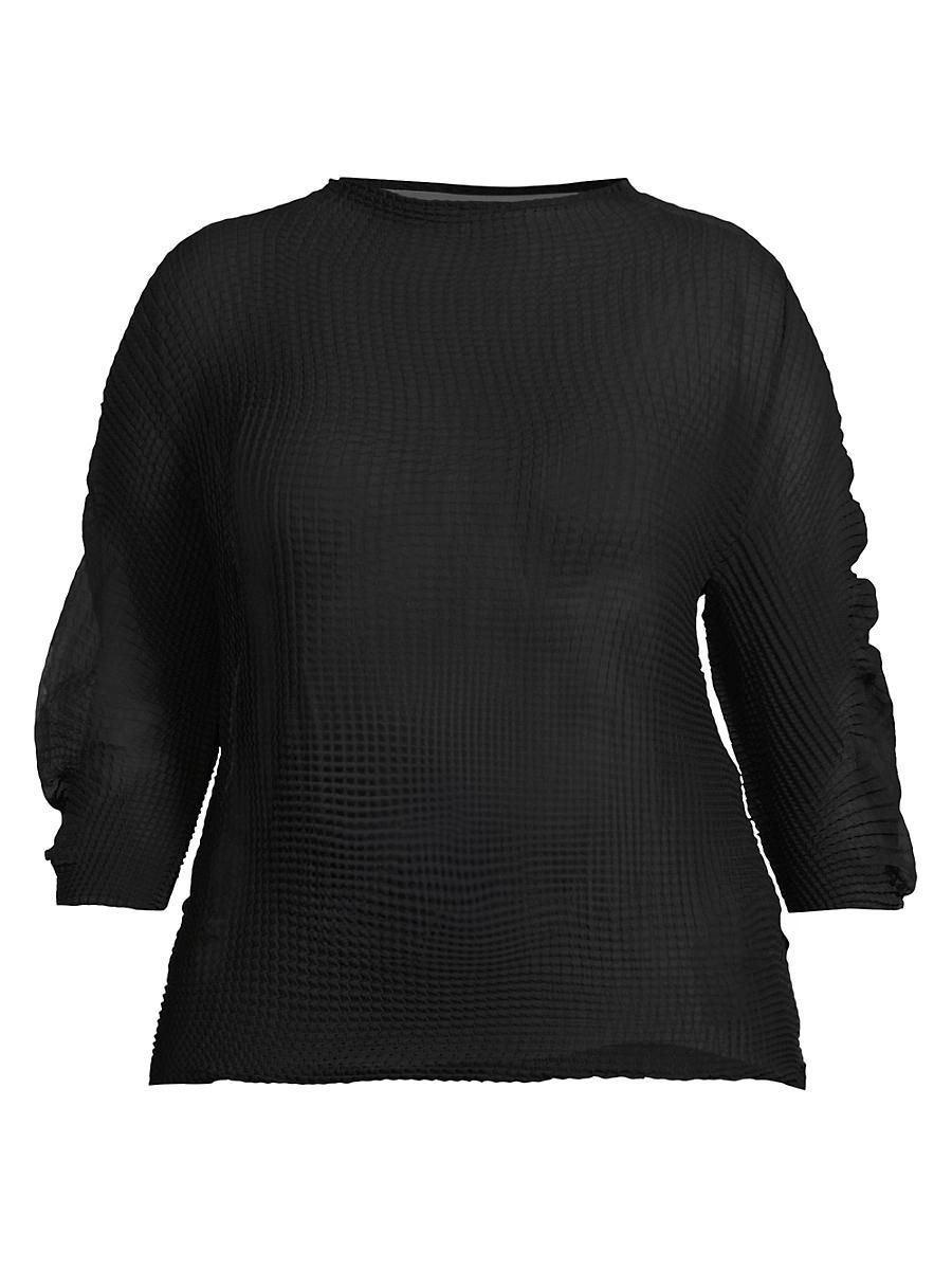 Womens Plus Ingrid Pleated Top Product Image