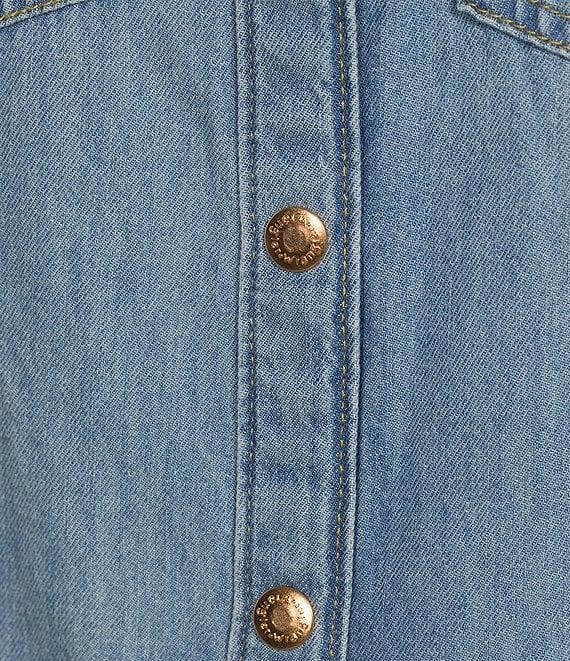 Wrangler® Long Sleeve Denim Shirt Dress Product Image