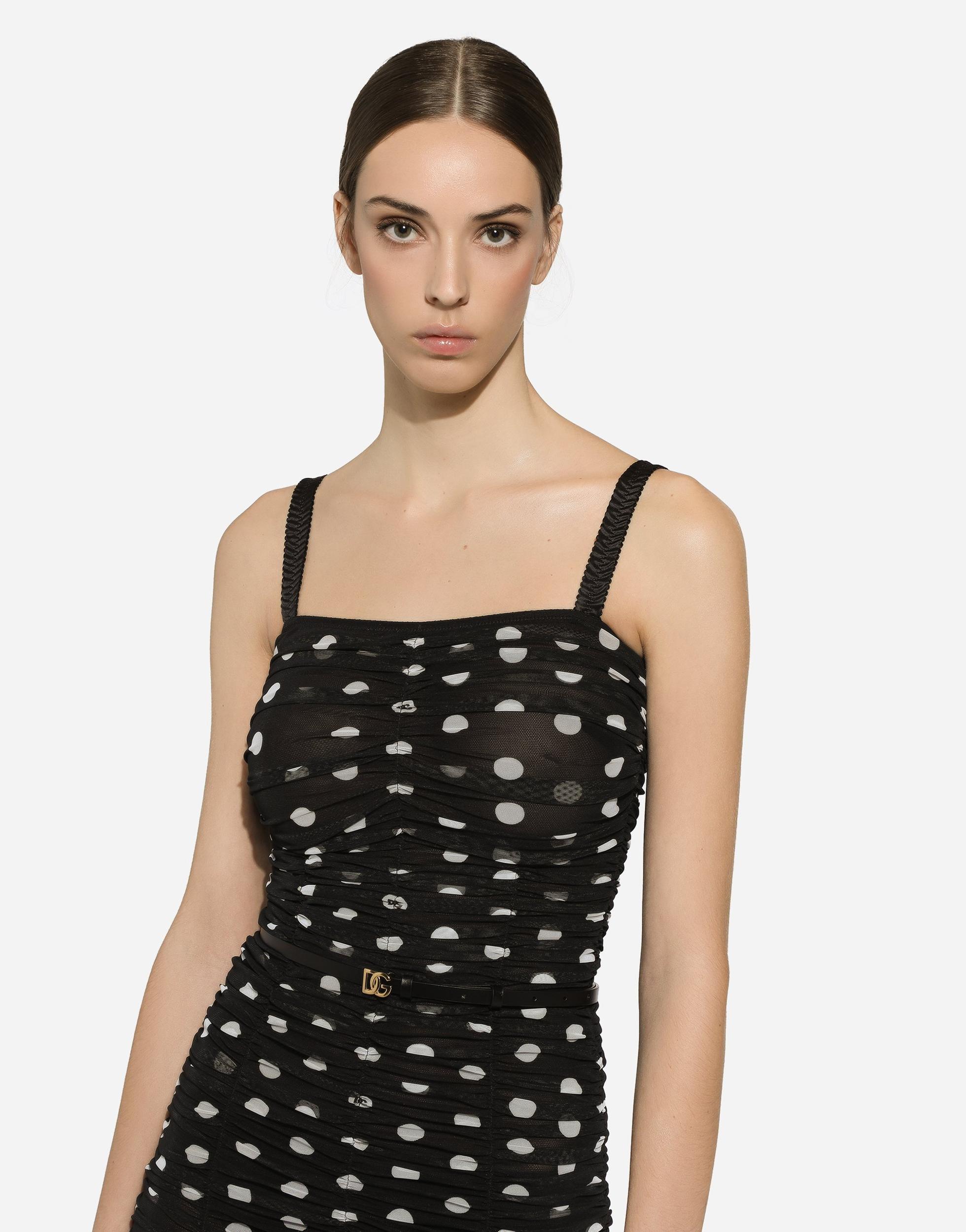 DOLCE & GABBANA Women Abito Mambo Italiano In Black Product Image