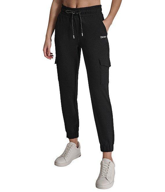 DKNY by Donna Karan Logo Slim Fit Cargo Pull-On Joggers Product Image
