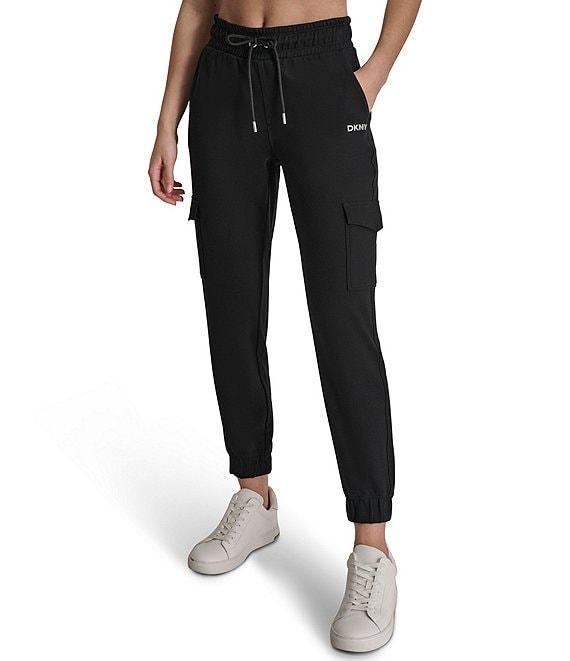 DKNY by Donna Karan Logo Slim Fit Cargo Pull-On Joggers Product Image