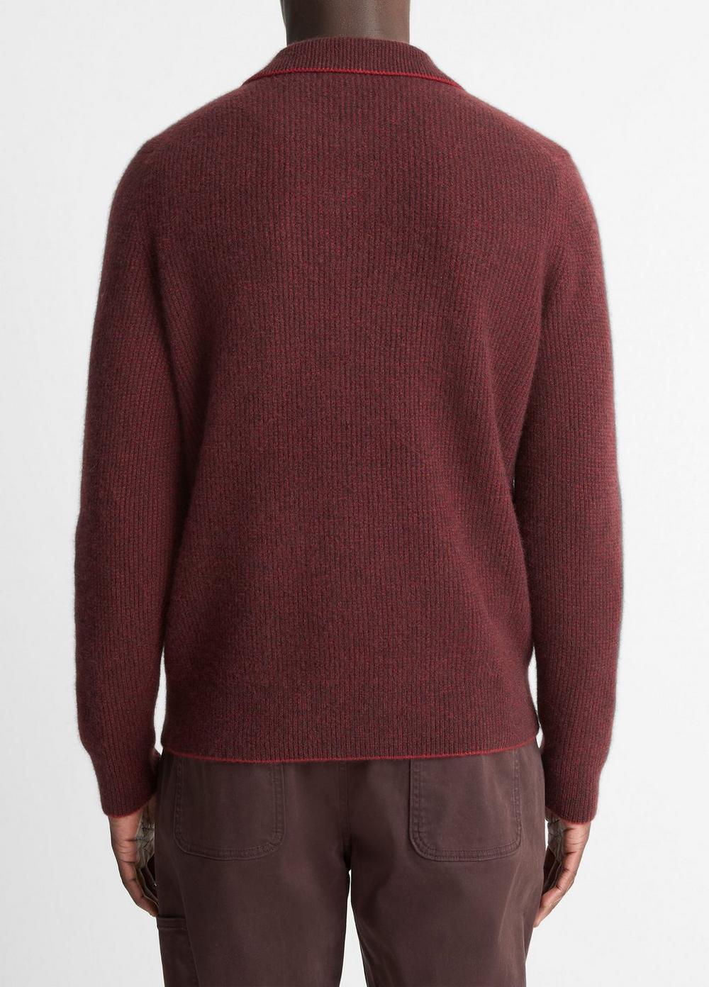Mens Thermal Cashmere V-Neck Sweater Product Image