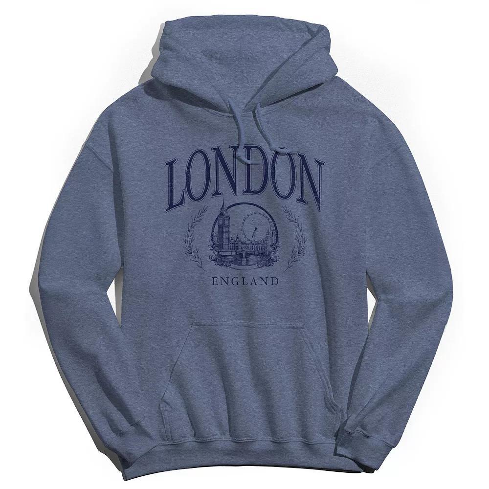 Men's London Blue Hoodie, Size: XL, Navy Grey Product Image