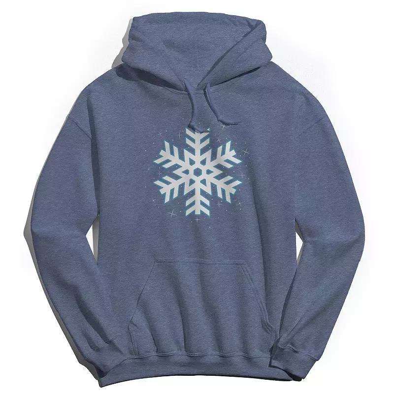 Men's Snowflake Hoodie, Women's, Size: XXL, Navy Grey Product Image