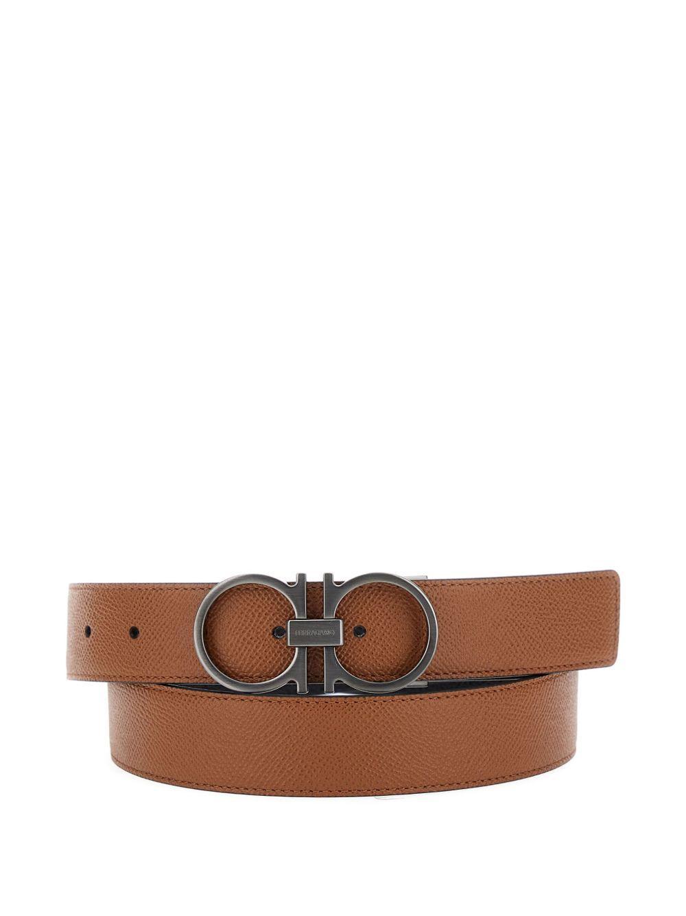Gancini buckle reversible belt Product Image