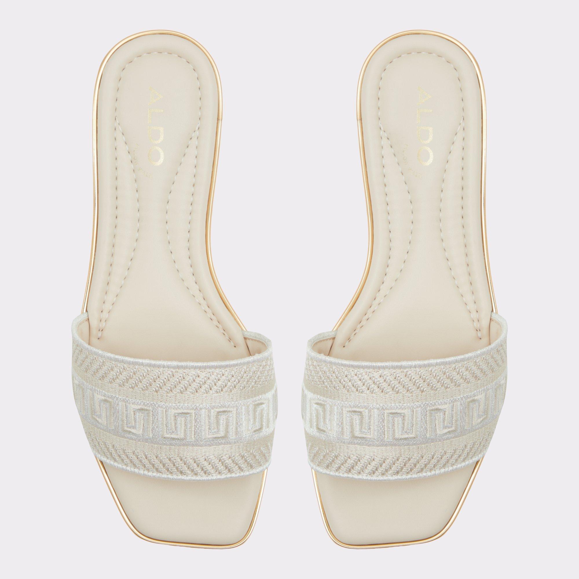 ALDO Oceania - Women's Flat Sandals - Beige, Size 7 Product Image