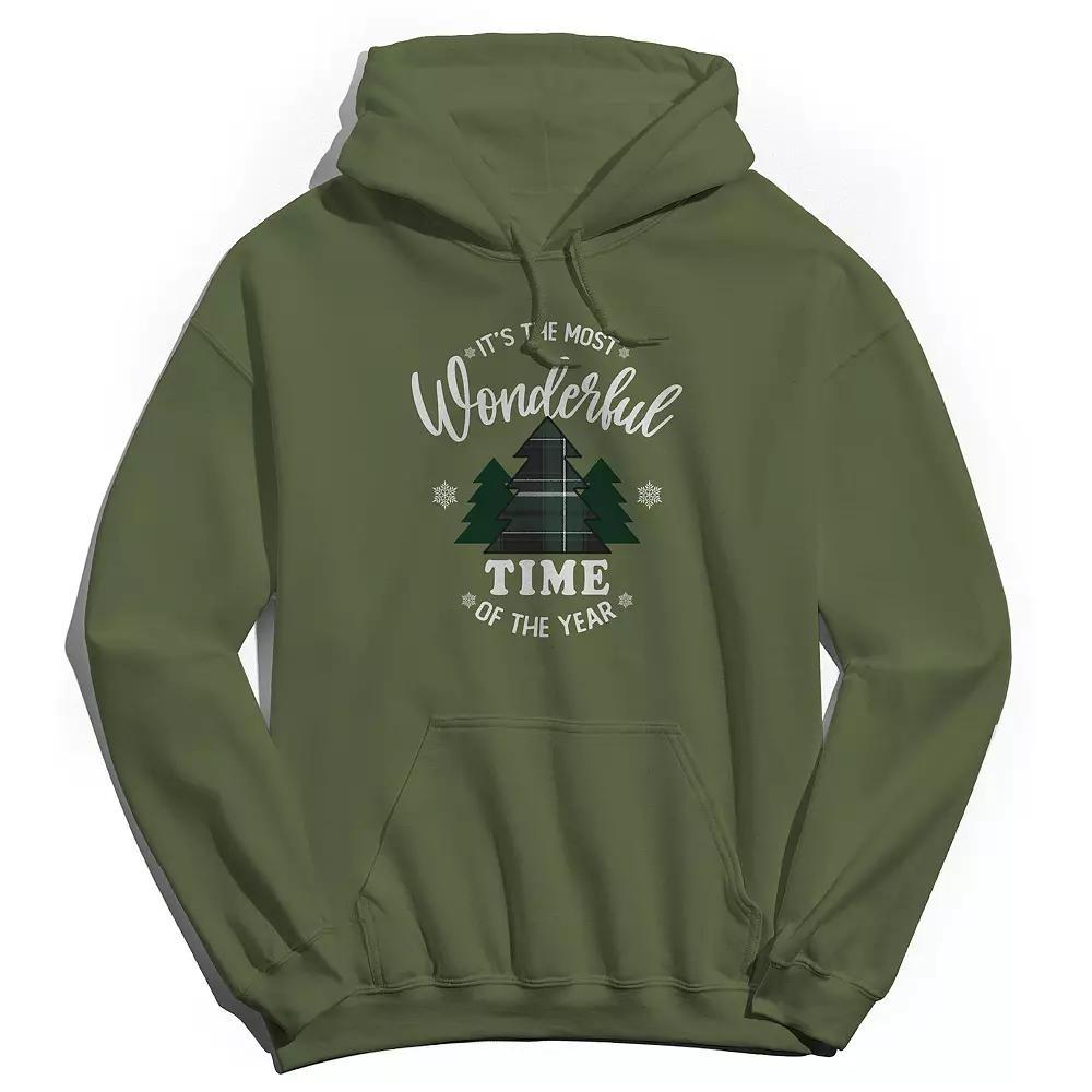 Men's It's the Most Wonderful Time Hoodie, Women's, Size: Small, Military Green Product Image