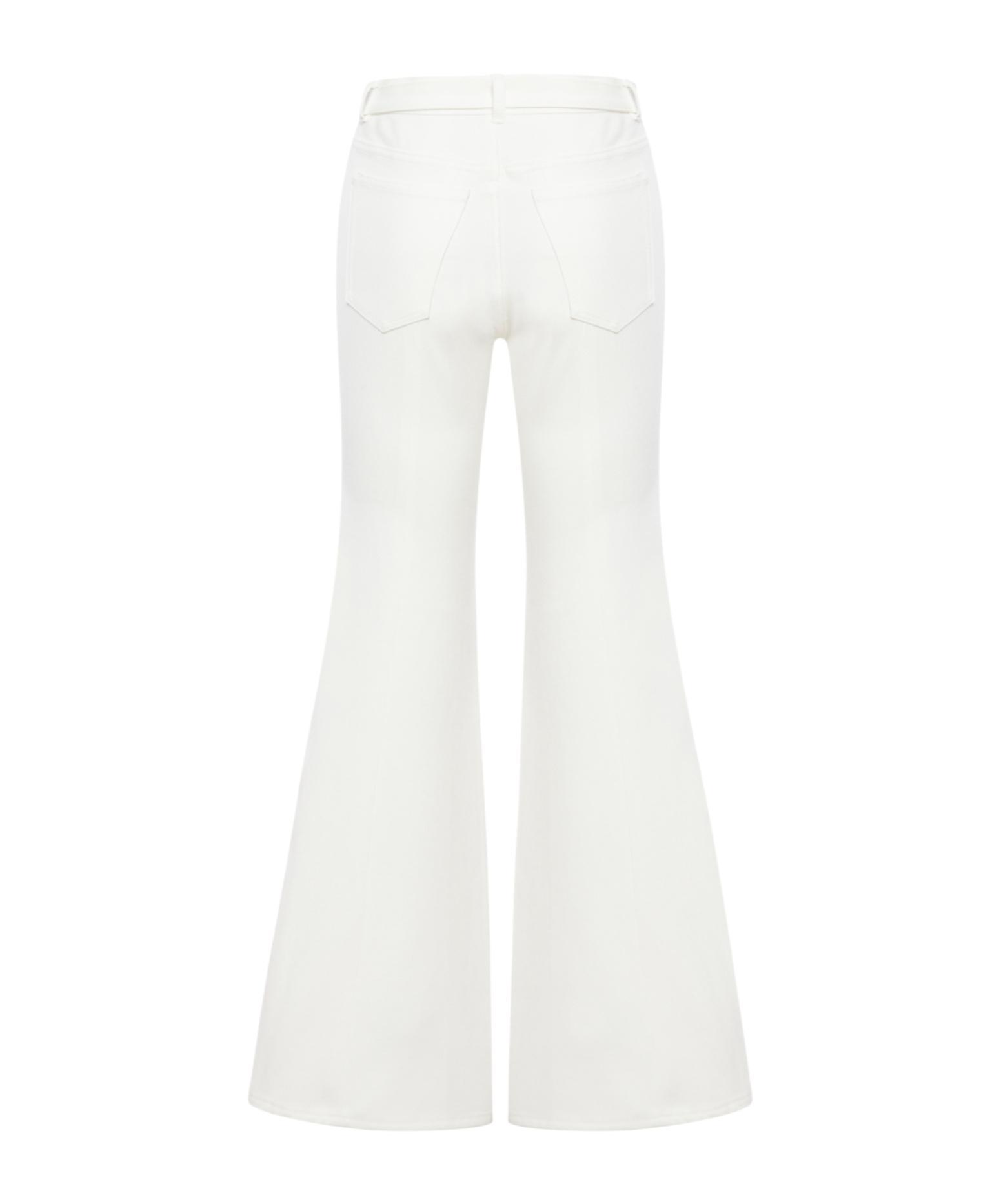 SACAI Mid-rise Flared Jeans In White Product Image
