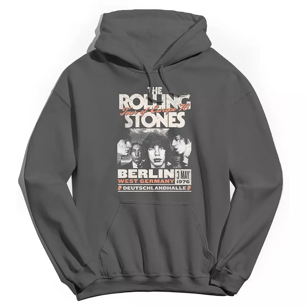 Men's Rolling Stones Europe 76 Hoodie, Size: XL, Grey Product Image