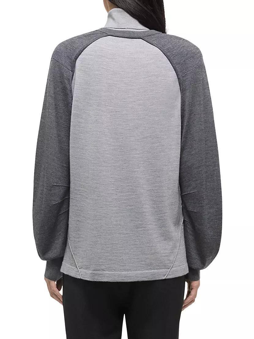 Apex Silk-Blend Turtleneck Top Product Image