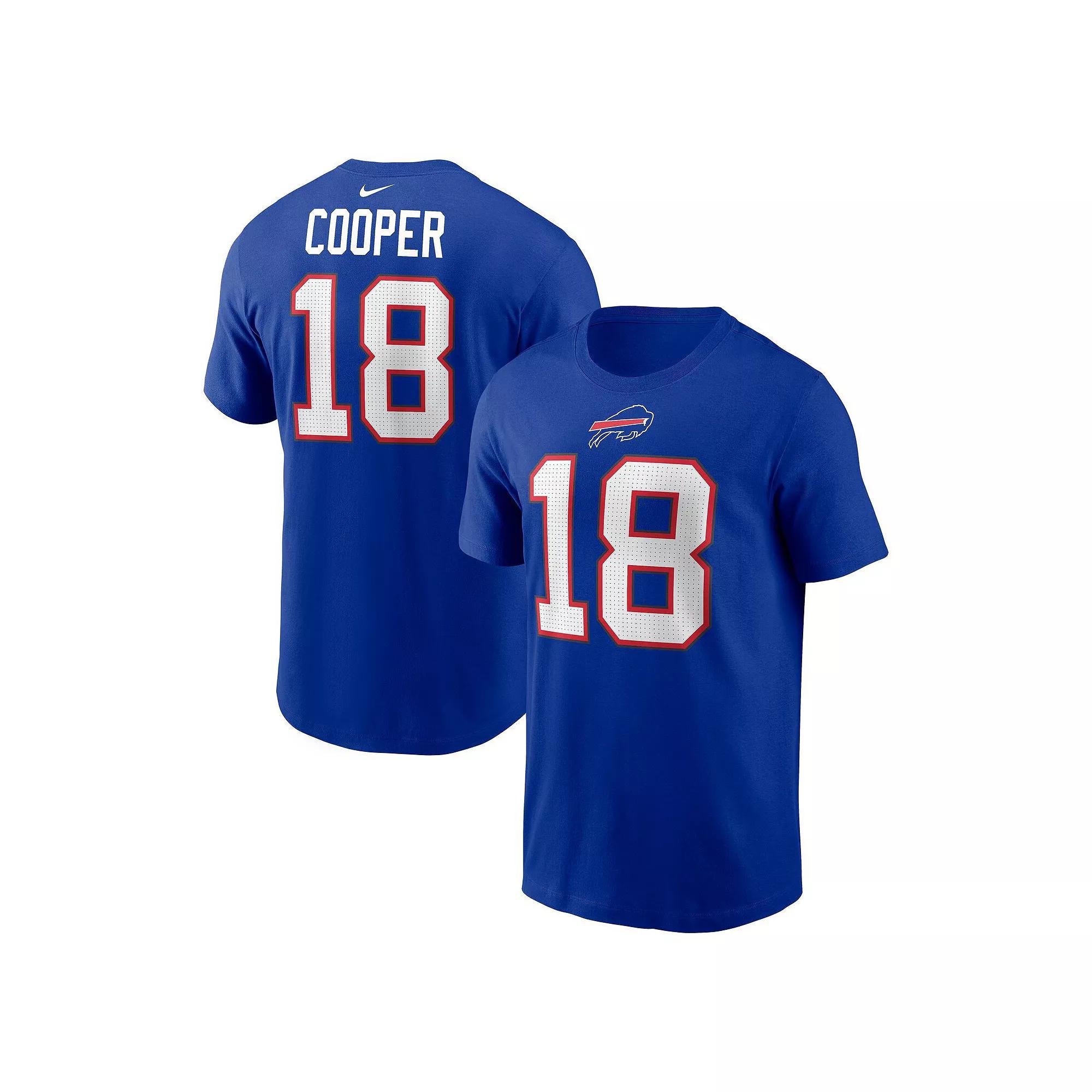 Men's Nike Amari Cooper Royal Buffalo Bills Name & Number T-Shirt, Size: Medium, Blue Product Image