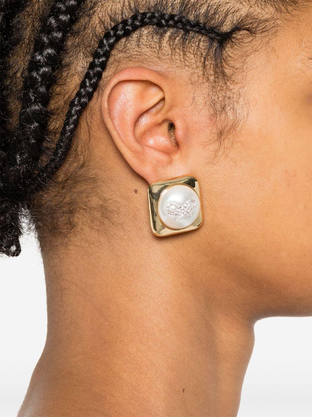 Bow Square earrings Product Image