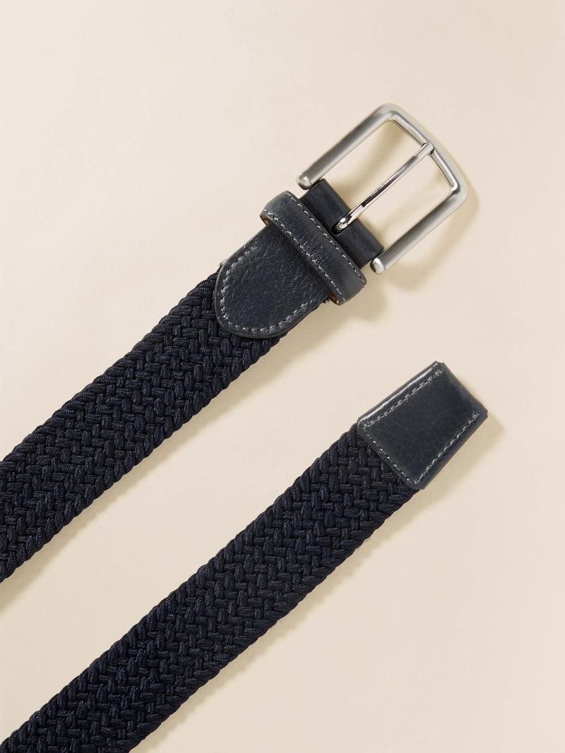 Men's Stretch Woven Belt - Navy Product Image