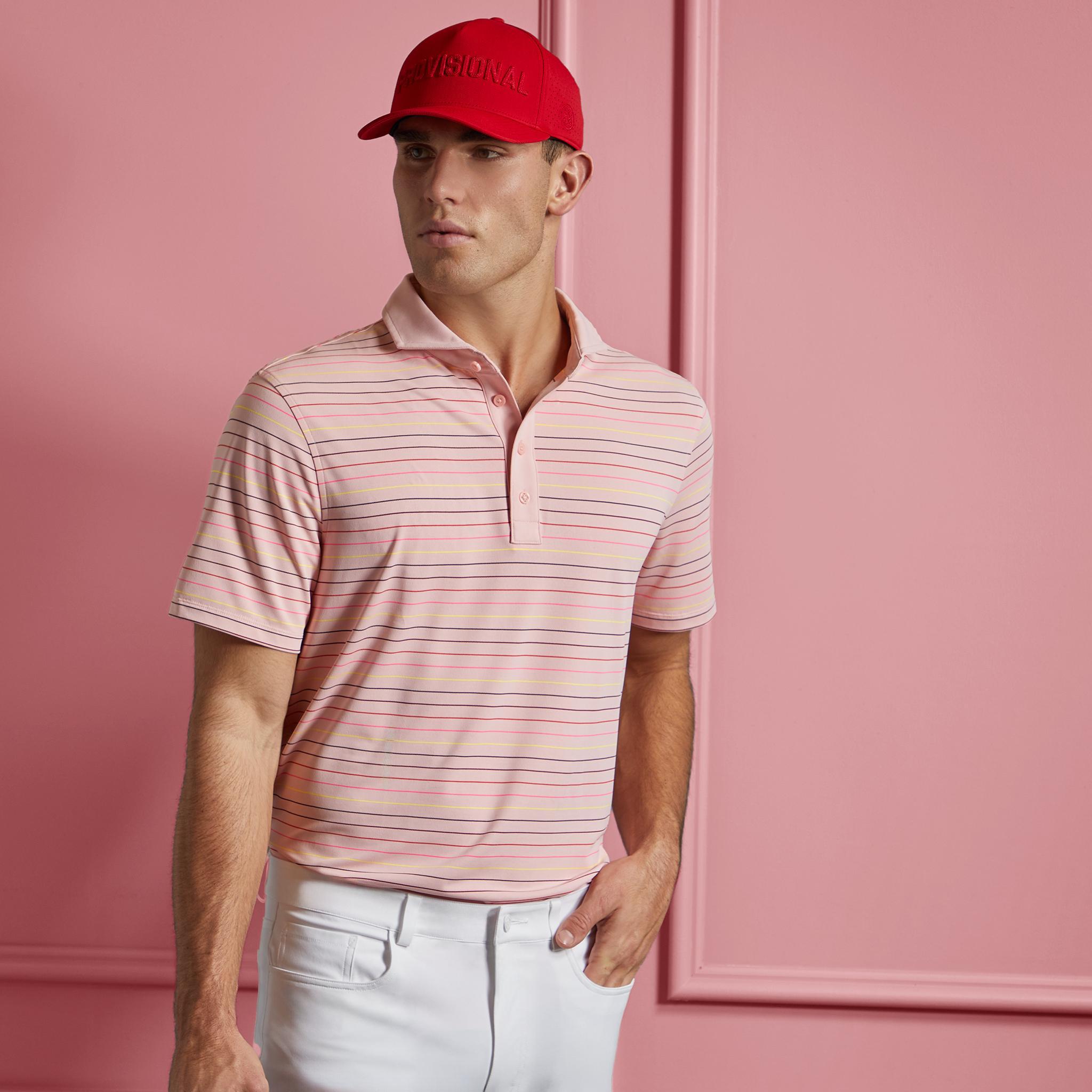 MULTI STRIPE TECH PIQUÉ POLO Product Image