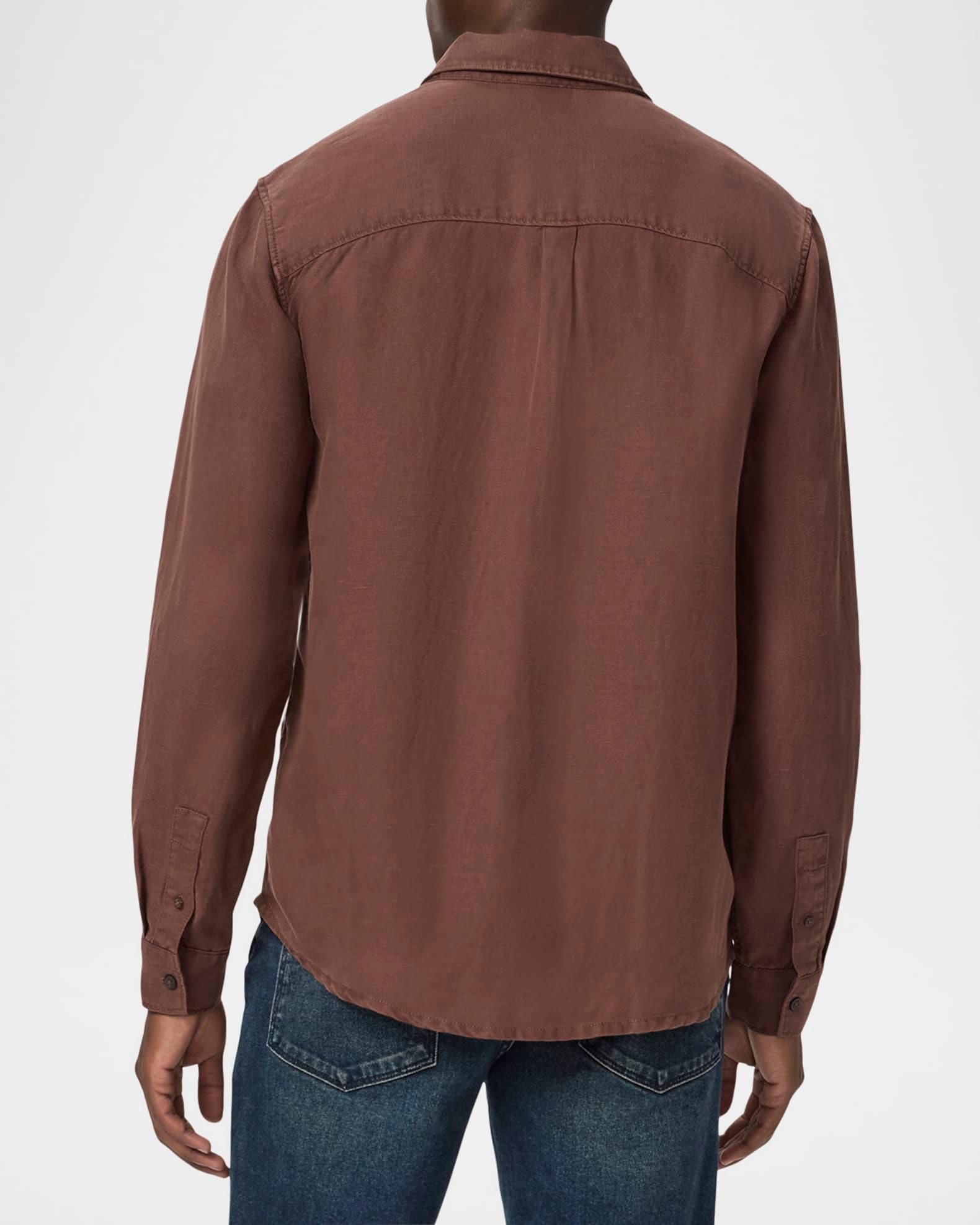 Mens Peters Linen-Lyocell Sport Shirt Product Image